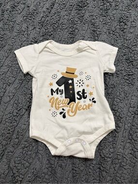 UNBRANDED | 'My 1st New Year' Baby One-Piece
